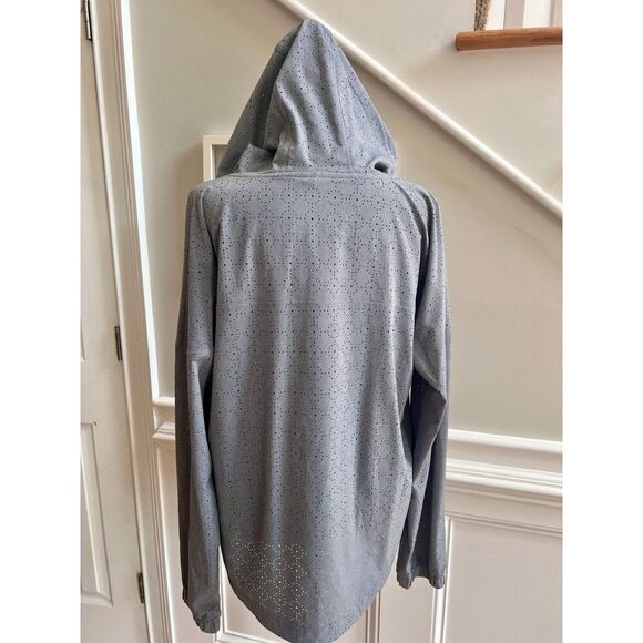 Calia By Carrie Underwood Gray Anywhere Perforated Half Zip Jacket Size Large - Picture 4 of 9